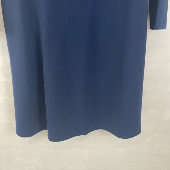 Kate Spade New York Women’s Scallop Neck Long Sleeve‎ Dress Blue Size L - Picture 3 of 13